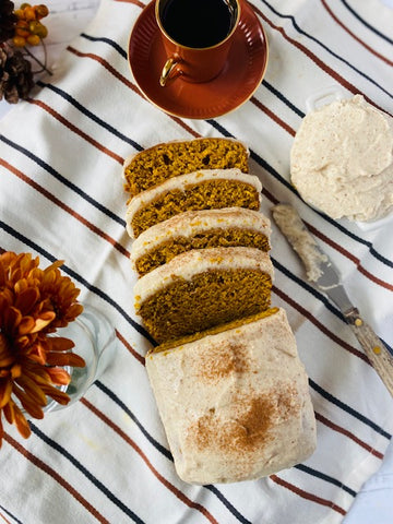 Pumpkin Bread with Brown Butter Vanilla Butter Cream